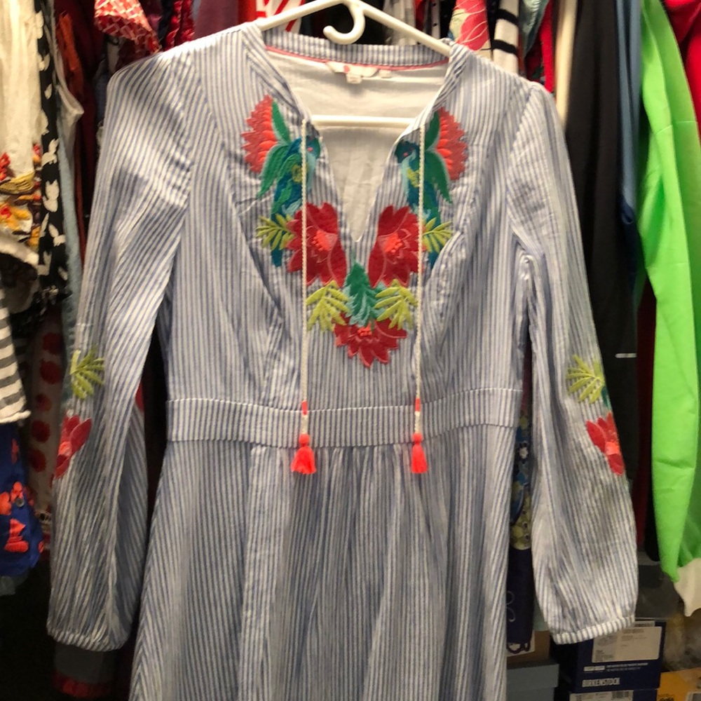 Boden Seersucker Dress - size 8